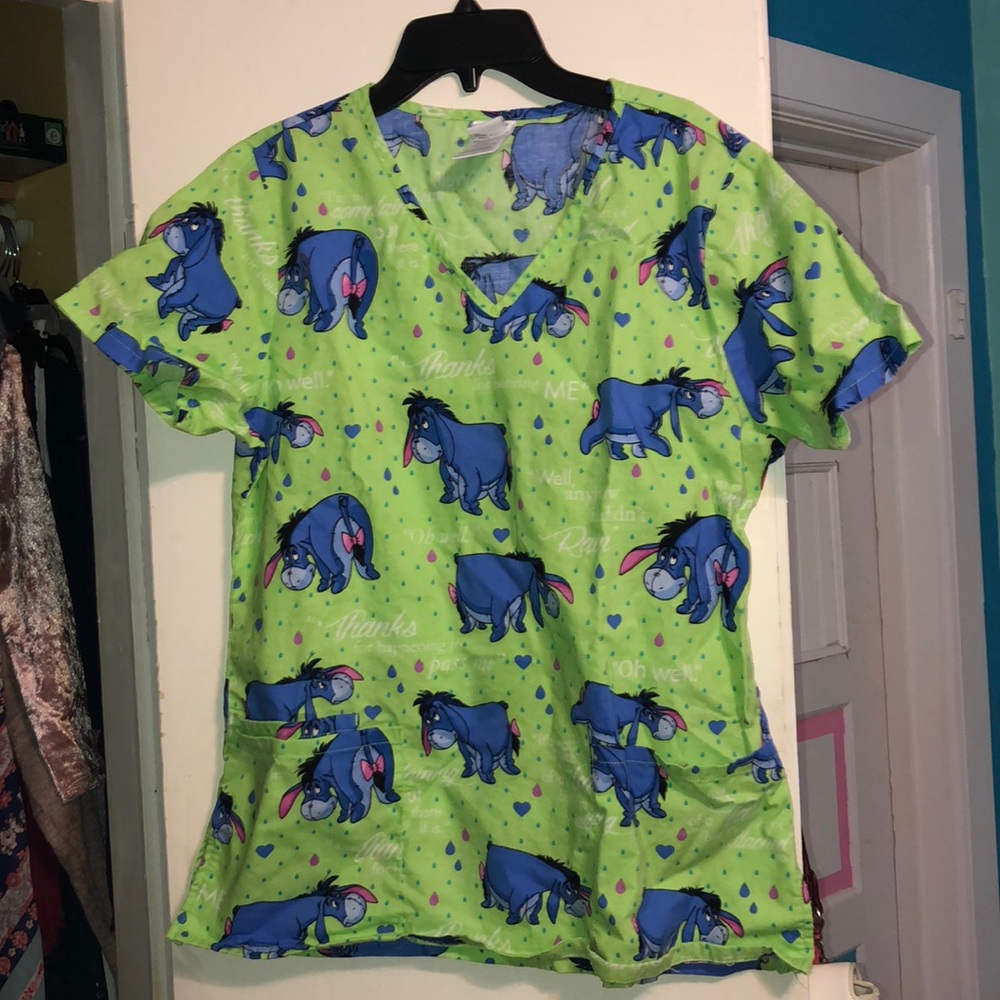 Disney scrub shirt